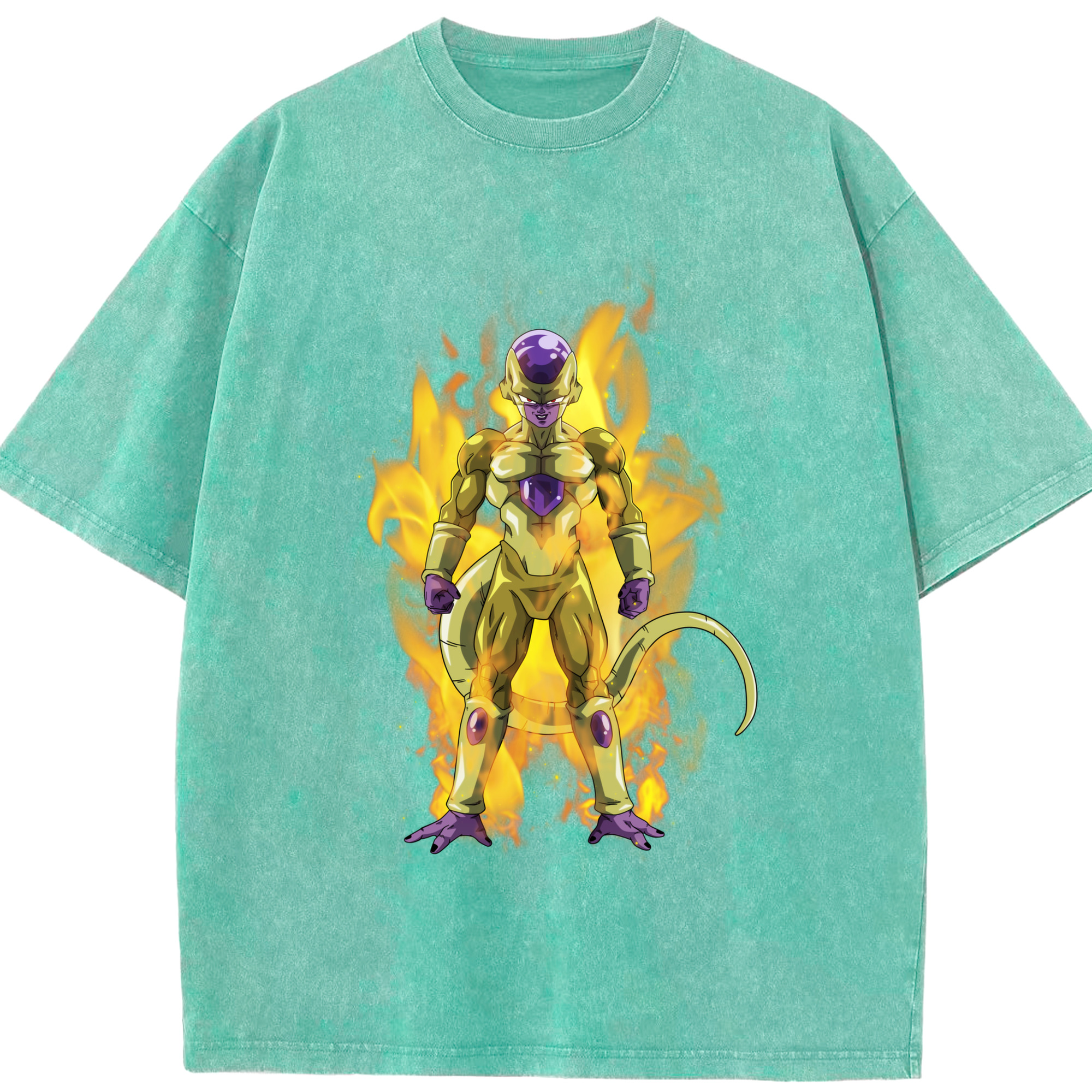 （画像用） ドラゴンボール フリーザ DRAGON BALL Frieza 綿100% ヴィンテージ風 半袖Tシャツ（フロントプリント）